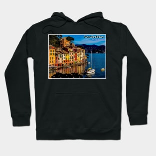 Portofino The Italian Riviera Travel and Tourism Print Hoodie